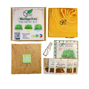 PREMIERE Microgreens Starter Kit (WOOD DESIGN A)