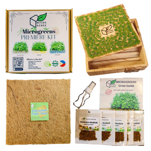 Premiere Microgreens Starter Kit (WOOD DESIGN B)
