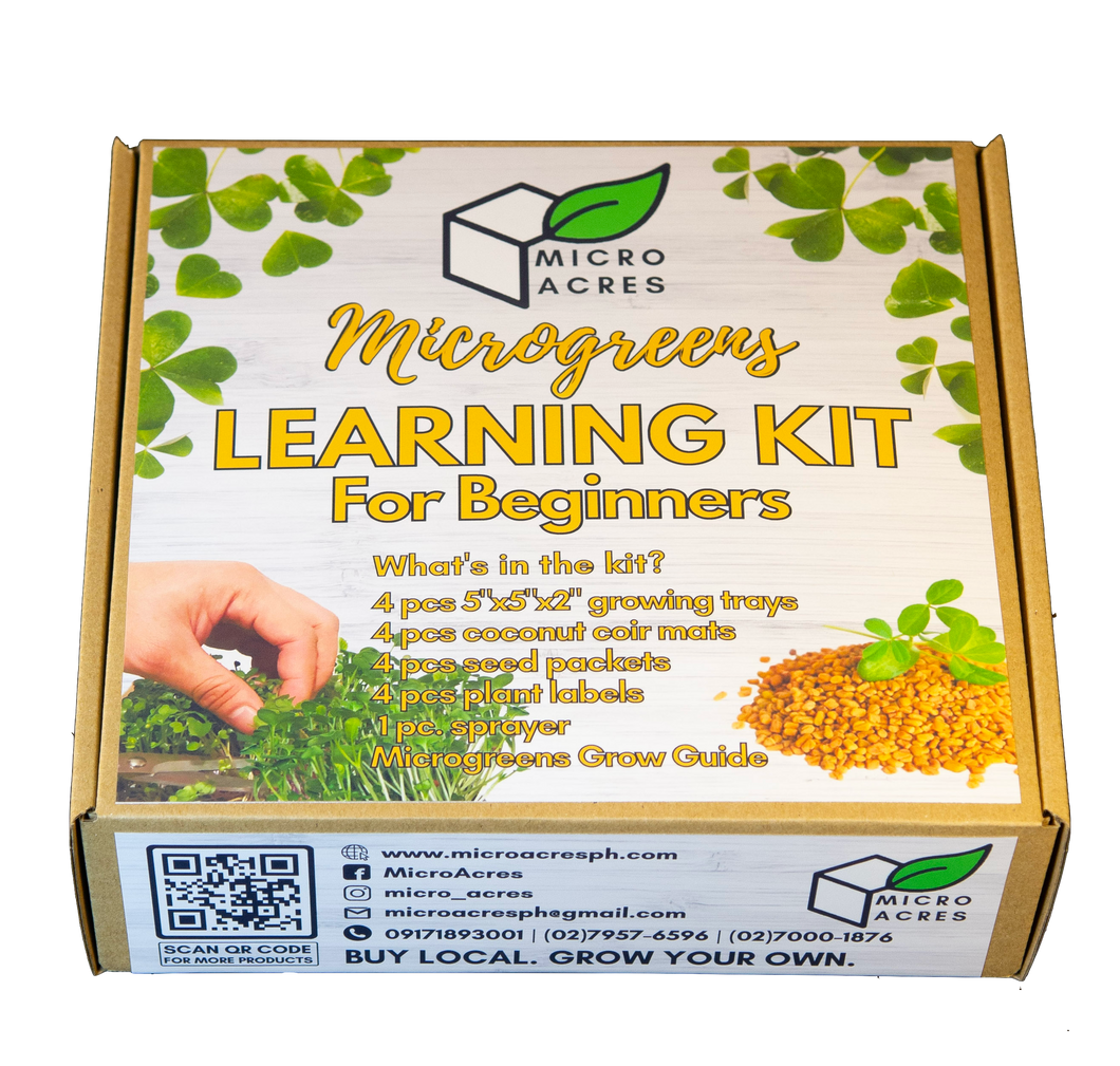 Microgreens Learning Kit for BEGINNERS