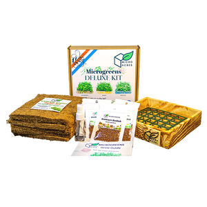 DELUXE Microgreens Starter Kit (Mahogany Design)