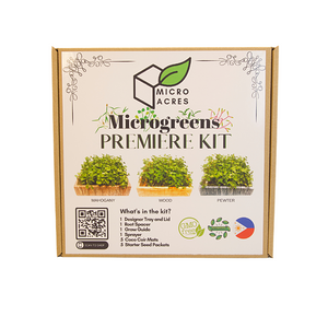 Premiere Microgreens Starter Kit (PEWTER DESIGN B)