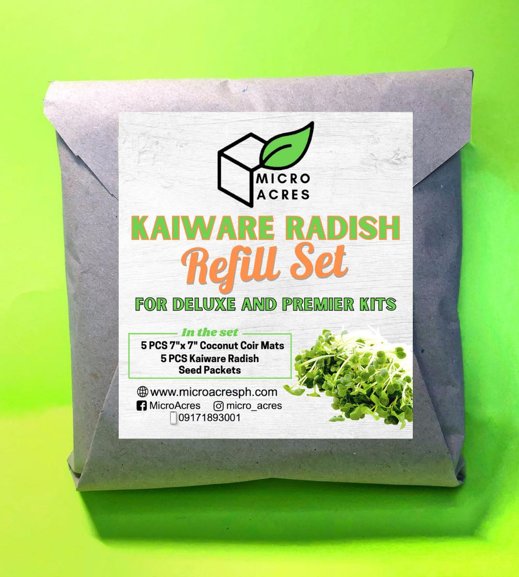 Radish Kaiware Seedmat Refill Set